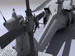 Uh60 blackhawk navy helicopter 3D Model