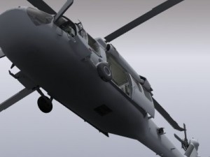 Uh60 blackhawk navy helicopter 3D Model