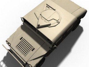 hmmwv military humvee normal mapped Modelo 3D
