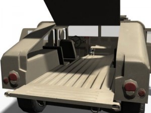 hmmwv military humvee normal mapped Modelo 3D