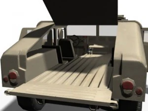 hmmwv military humvee normal mapped 3D Model