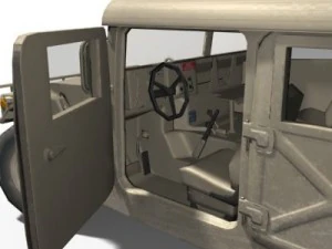 hmmwv military humvee normal mapped 3D Model