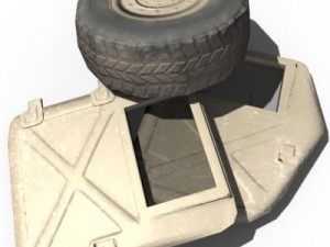 hmmwv military humvee normal mapped Modelo 3D