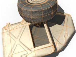 hmmwv military humvee normal mapped Modelo 3D