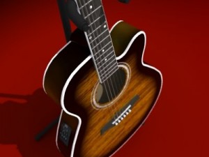 guitar 3D मॉडल