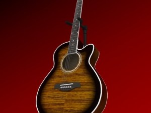 guitar 3D मॉडल