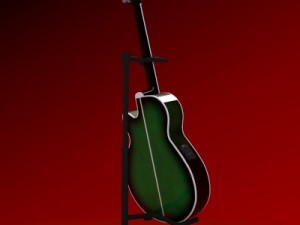 guitar 3D मॉडल