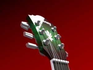 guitar 3D मॉडल
