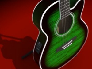 guitar 3D मॉडल