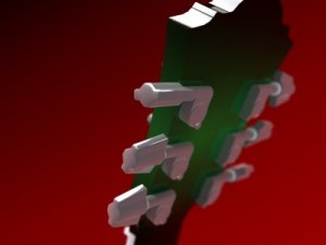 guitar 3D मॉडल