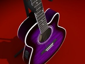 guitar 3D मॉडल