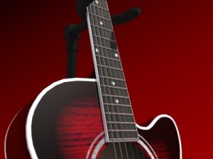 guitar 3D मॉडल