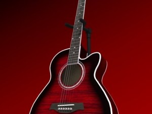 guitar 3D मॉडल