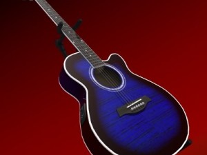 guitar 3D मॉडल