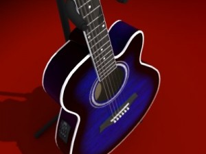 guitar 3D मॉडल