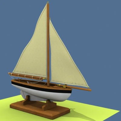 model sailboat 3D Model .c4d .max .obj .3ds .fbx .stl .blend