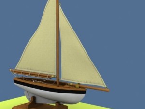 model sailboat Modello 3D