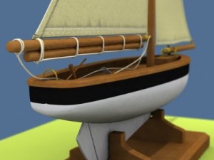 model sailboat Modelo 3D