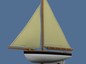 model sailboat Modelo 3D