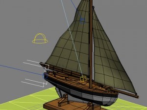 model sailboat Modelo 3D