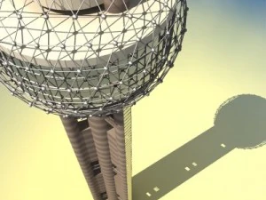 reunion tower dallas texas 3D Model