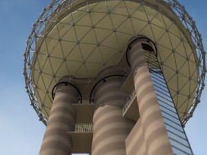 reunion tower dallas texas 3D Модель