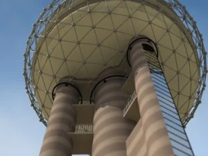 reunion tower dallas texas 3D Model
