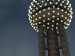 reunion tower dallas texas 3D Model