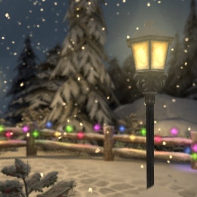 winter pine park 3D Model .c4d .max .obj .3ds .fbx .stl .blend 