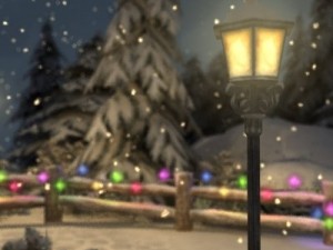winter pine park Modello 3D
