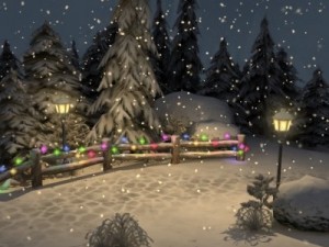 winter pine park 3D Model