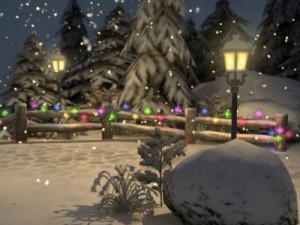 winter pine park 3D Model