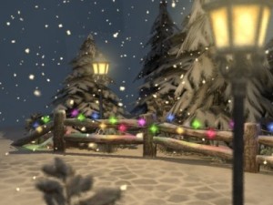winter pine park 3D Model
