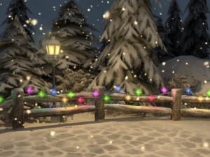 winter pine park 3D Model