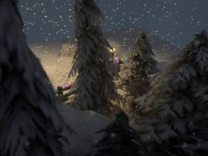 winter pine park 3D Model