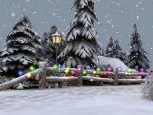 winter pine park 3D Model