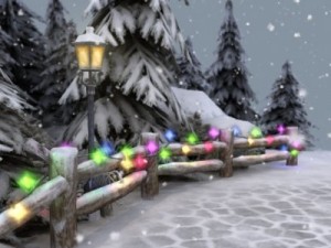 winter pine park 3D Model