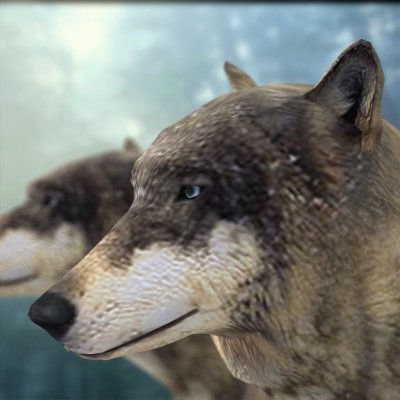 wolf 3D Модель .c4d .max .obj .3ds .fbx .stl .blend 