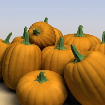 pumpkins 3D Model .c4d .max .obj .3ds .fbx .stl .blend 