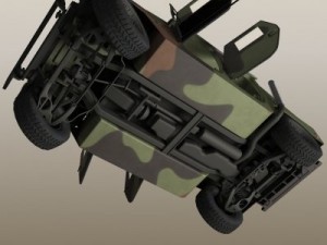 hmmmwv military humvee camouflaged 3D Model