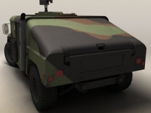 hmmmwv military humvee camouflaged Modelo 3D