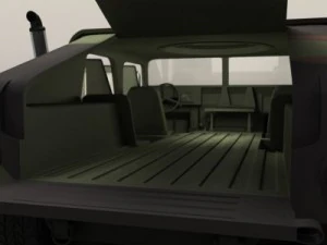 hmmmwv military humvee camouflaged 3D Model