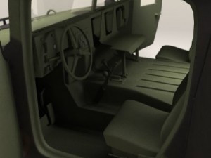 hmmmwv military humvee camouflaged Modelo 3D