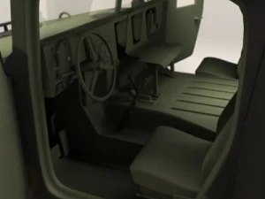 hmmmwv military humvee camouflaged 3D Model