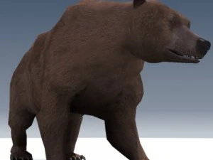 orso grizzly truccato Modello 3D