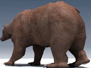 orso grizzly truccato Modello 3D