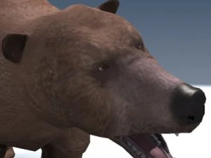 orso grizzly truccato Modello 3D