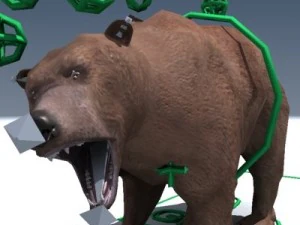 orso grizzly truccato Modello 3D