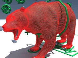 grizzly bear rigged 3D Model