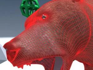 orso grizzly truccato Modello 3D